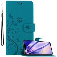 Cadorabo Handyhülle für iPhone 13 MINI Hülle Apple iPhone 13 MINI, Hülle Schutzhülle Blumen Flower mit Standfunktion Kartenfach Magnet