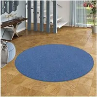 Snapstyle Veloursteppich Schlingen Teppich Alma Meliert Rund, Rund, Höhe: 8 mm