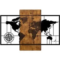 Wallity Wanddekoobjekt 50% WOOD (Thickness: 3 cm) / 50% METAL, 58 x 85 cm L1330