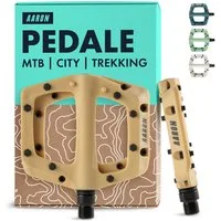 AARON Fahrradpedale Dirt MTB Pedale Ultraleicht Nylon mit austauschbaren Pins 9/16"