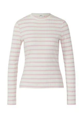 s.Oliver - T-Shirt weiß|creme - Gr. - 46