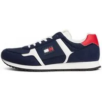 Tommy Jeans TJM RUNNER CASUAL Sneaker, Freizeitschuh, Halbschuh, Schnürschuh mit seitlicher Logoflagge