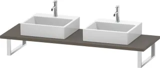 Duravit L-Cube Konsole Flanell Grau Seidenmatt 800x550x30 mm - LC107C09090 LC107C09090