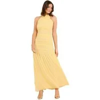 LIPSY Maxikleid Lipsy gerafftes Brautjungfern-Maxikleid, Kurzgröße (1-tlg)