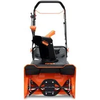 FUXTEC Benzin-Schneefräse FX-SF1165, 53 cm Arbeitsbreite, verstellbarer Auswurfschacht, Seilzugstarter mit Primer & Choke-System