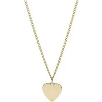 Fossil Kette mit Anhänger Schmuck Edelstahl DREW HEART VINTAGE ICONIC Herz