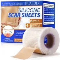 NEXGEN LUXUS SCHÖNHEIT & HAUTPFLEGE Wundpflaster Silikon Narbenpflaster, Narbenband (4cm x 300cm), Silicone Scar Tape