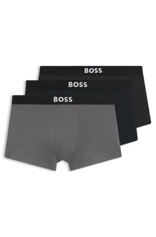 BOSS Menswear Black - Trunk 3P BOSS ONE D Open Grey - Gr. - M