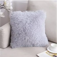 TUWENA Kissenbezüge 4er Set Kissenbezüge 40x40cm Flauschige Deko Plüschkissen Sofakissen