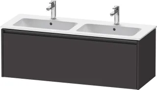 Duravit Ketho.2 Waschtischunterbau wandhängend Graphit Supermatt 1280x480x440 mm - K25066080800000 K25066080800000
