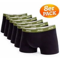 Jeep Boxershorts 8er Pack Herren – Baumwolle mit Stretch – Unterwäsche S–XXL (Spar-Set, 8er Pack) hoher Tragekomfort, elastisch, angenehmes Hautgefühl, alltagstauglich