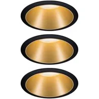 Paulmann LED Einbauleuchte Cole, Dimmfunktion, LED wechselbar, Warmweiß, Deckenspots, 3er Set