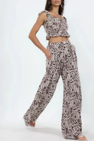 Weite Paisley-Hosen