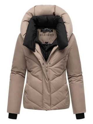 Marikoo Damen Wintersteppjacke Nadiraa mit 2-in-1-Design & Kapuze