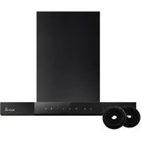 KKT KOLBE Wandhaube Dunstabzugshaube 60cm SHAPE6005S Dunstabzugshaube 60cm SHAPE6005S, Abzugshaube / 5 Stufen Umluft / Abluft / Schwarz / Glas / Touch / LED