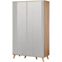 OTTO home Kleiderschrank Lund Schlafzimmerschrankim skandinavischem Design Garderobenschrank mit Premium Innenausstattung, Breite 120cm