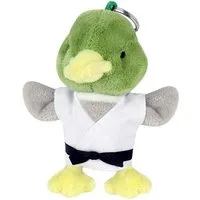 BAY-Sports Schlüsselanhänger Schlüsselanhänger Karate Taekwondo Plüschtier Stofftier Glücksbringer (Kinder & Erwachsene, Geschenk), Kuscheltier Maskottchen Geschenk Kampfsport Kickboxen Karate Taekwondo