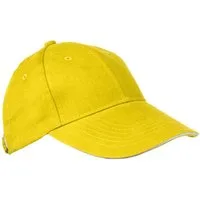 Macma Baseball Cap Baumwoll-Basecap 6 Panel heavy-brushed Cotton Farbe: gelb