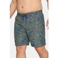 Men Plus Badehose Badeshorts Bauchfit Alloverprint 3 Taschen