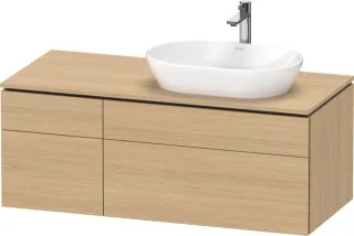 Duravit L-Cube Konsolenwaschtischunterbau wandhängend Natur Eiche Matt 1220x550x482 mm - LC487403030 LC4874030300000
