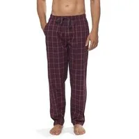 Moonline Schlafhose Herren Webhose Freizeithose Loungewear aus 100% Baumwolle