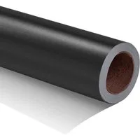LuxusKollektion Geschenkpapier Geschenkpapier Metallic Matt Hochzeit Weihnachten 44 cm 10 m Schwarz