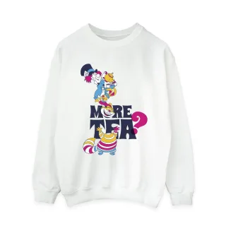 Disney - "Alice In Wonderland More Tea" Sweatshirt für Damen (Weiß)