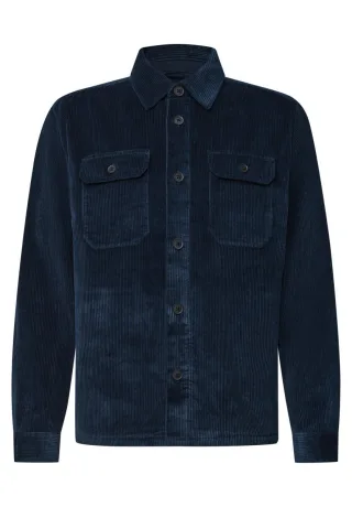 Street One - Cord-Overshirt blau - Gr. - L