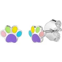 Firetti Paar Ohrstecker Schmuck Geschenk Silber 925 Ohrschmuck Ohrringe Pfote