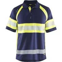 Blåkläder Warnschutz-Shirt High Vis UV Poloshirt Klasse 1