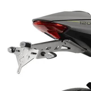 R&amp;G Kennzeichenhalter Heckumbau EDELSTAHL Triumph Speed Triple 1200 RS /RR /RX Bj.2021-2026 plug&amp;play