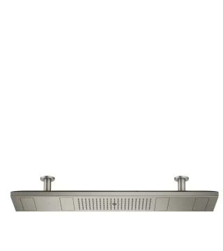 Hansgrohe Kopfbrause 1200 4jet Axor ShowerHeaven edelstahl optik mit Lichtm.3500 K, 12427800 12427800