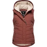 Ragwear Steppweste Hesty Wasserdichte Outdoor-Weste mit abnehmbarer Kapuze