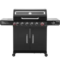 Hanseatic Gasgrill Gasgrill 6+2 Memphis Black Plus, inkl. 3 Jahre Herstellergarantie