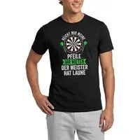 Spreadshirt T-Shirt Darts Meister Pfeile Dartscheibe Dartspieler Lustiges Design Männer T- (1-tlg)