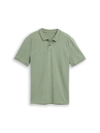 Denim Tom Tailor - Piqué Poloshirt im Washed Look sea spray - Gr. - XXL