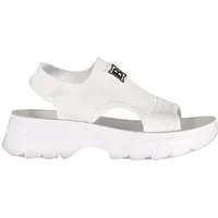 Laura Biagiotti Zehentrenner Weiße Damensandalen mit Knöchelriemen und