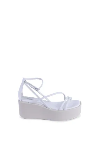 Plattform Keil Sandalen Mehrfachriemen
