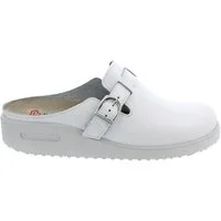 BERKEMANN Berkemann Tec-Pro Toivo, Clog, Glattleder, weiß, Wechselfußbett, Weite Clog