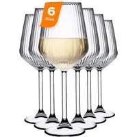 Pasabahce Weinglas Allegra Focus Weinglas, 6-tlg., Glas, Spülmaschinenfest, 6er-Set, 35 cl