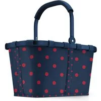 REISENTHEL® Einkaufskorb CARRYBAG, Blau, Rot, Aluminium, Polyester, 22 l, Wasserabweisend, B 48 x H 29 x T 28 cm