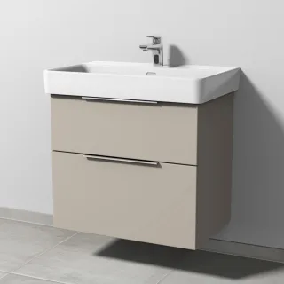 Sanipa 3way Waschtischunterbau zu Laufen Pro S Waschtisch mit 2 Auszügen, Kaschmir-Matt UP7681U