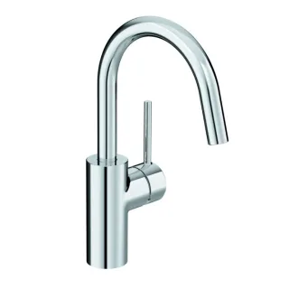 Kludi Bozz Waschtischarmatur 380280576 geschlossener Hebel, schwenkbarer Auslauf, chrom