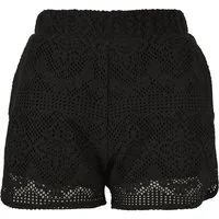 URBAN CLASSICS Stoffhose Urban Classics Damen Ladies Crochet Lace Resort Shorts (1-tlg)