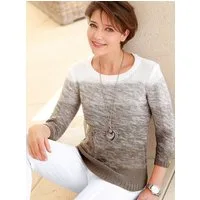 Witt Strickpullover Pullover 3/4-Arm Querstrick