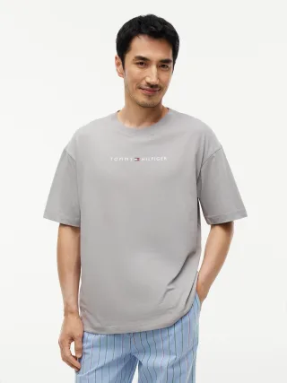 SS TEE CONT. LOGO Antique Silver - Gr. - M