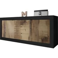 Home affaire Sideboard Basic Breite 210 cm, Kommode 2 Türen, 3 Schubkästen, Anrichte, Metallgriff, moderne Rahmenoptik, viel Stauraum, Farbauswahl