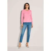 MADELEINE Strickpullover Leichtes Feinstrick-Oberteil mir Rundhals Modernes Longsleeve aus Modal, figurnaher Schnitt