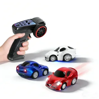 Wltoys Q7201 1/72 2.4G Mini RC Car LED Light 3 Speed Adjustable Full Scale Q Version Desktop Micro Remote Cruise Control
