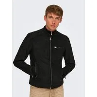 ONLY & SONS Lederimitatjacke ONSGUS FAUX SUEDE RACER JACKET OTW NOOS